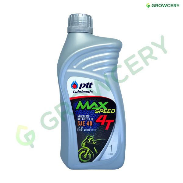 น้ำมันเครื่อง 4 จังหวะ 1 ลิตร PTT Max Speed 4T