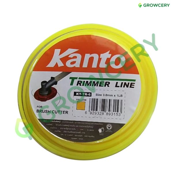 เส้นเอ็นตัดหญ้า เหลี่ยม 3 มิล 1 ปอนด์ KANTO KT-TR-6