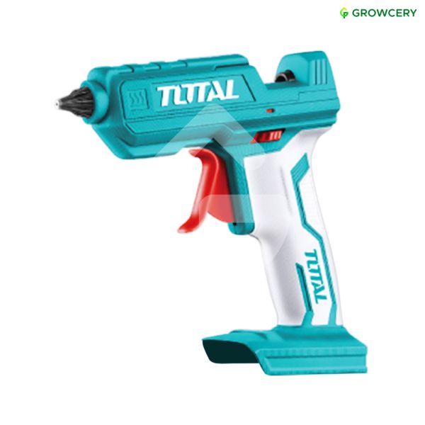 ปืนยิงกาวแบตเตอรี่ไร้สาย 20V (ร้อนเร็วภายใน 1 sec) ยี่ห้อ Total รุ่น TGGLI2001