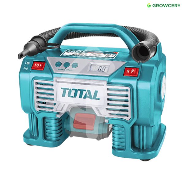 ปั๊มลมมินิ ปั๊มลมแบตเตอรี่ไร้สาย 20V ยี่ห้อ Total รุ่น TACLI2002