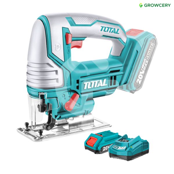 SET เลื่อยจิ๊กซอว์แบตเตอรี่ไร้สาย 20V (ขดลวดทองแดงแท้) ยี่ห้อ Total รุ่น TJSLI8501