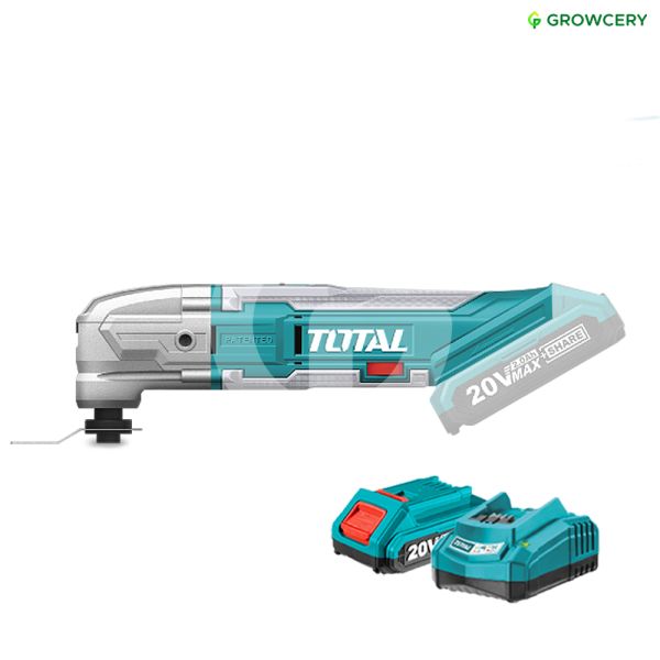 SET เครื่องตัด-ขัดอเนกประสงค์แบตเตอรี่ไร้สาย 20V ยี่ห้อ Total รุ่น TMLI-2001